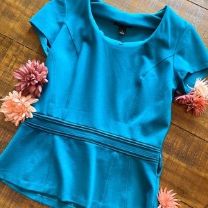 White House Black Market Teal size 8 dress shirt